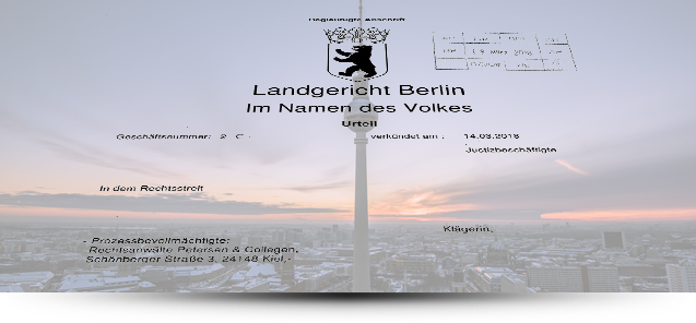 LG Berlin Urteil Postbank Finanzberatung AG