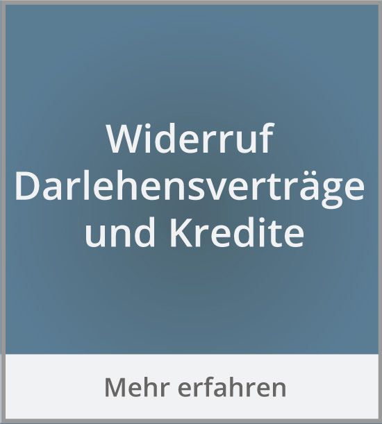 Widerruf Darlehensvertrag